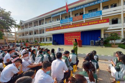 TUYÊN TRUYỀN PHỔ BIẾN PHÁP LUẬT VỀ BẠO LỰC HỌC ĐƯỜNG, MA TÚY VÀ ATGT TẠI TRƯỜNG THPT CHU VĂN AN